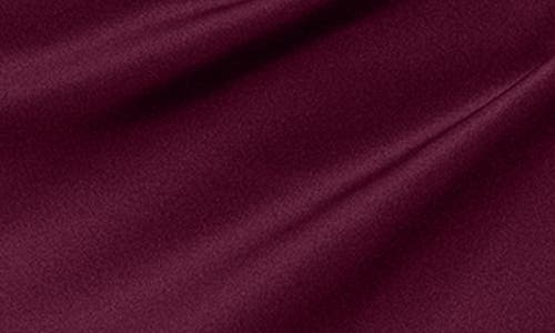 Xscape Evenings Asymmetric Neck Scuba Trumpet Gown In Wine