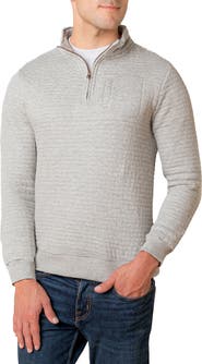 Hope & Henry Quilted Half Zip Pullover