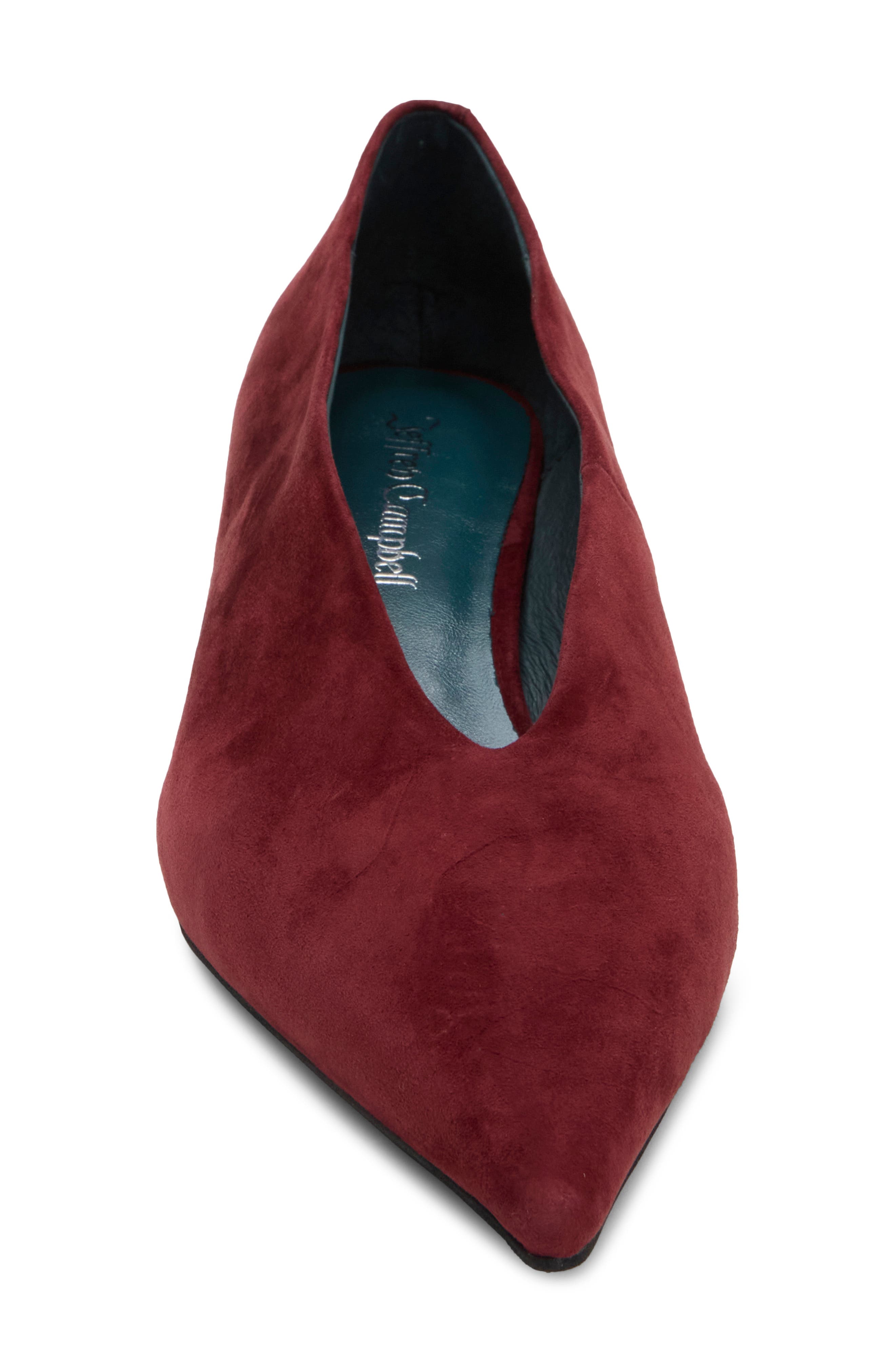 Ida Mae Pointed Toe Pump, Alternate, color, WINE SUEDE