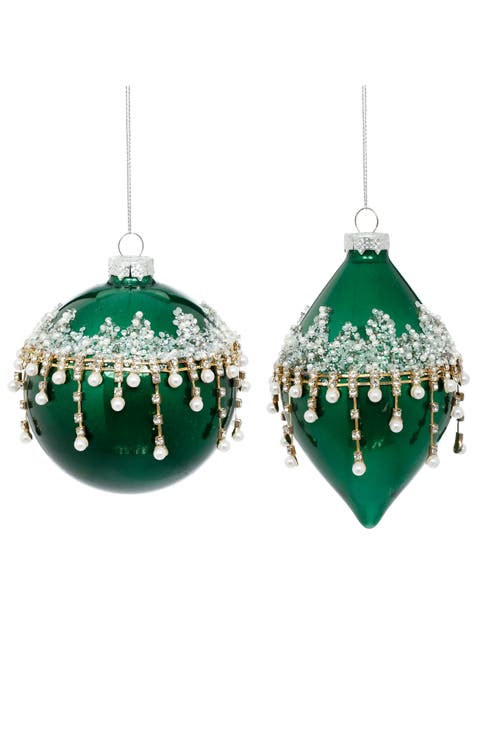 Banded Jewel Ornament, Set of 6