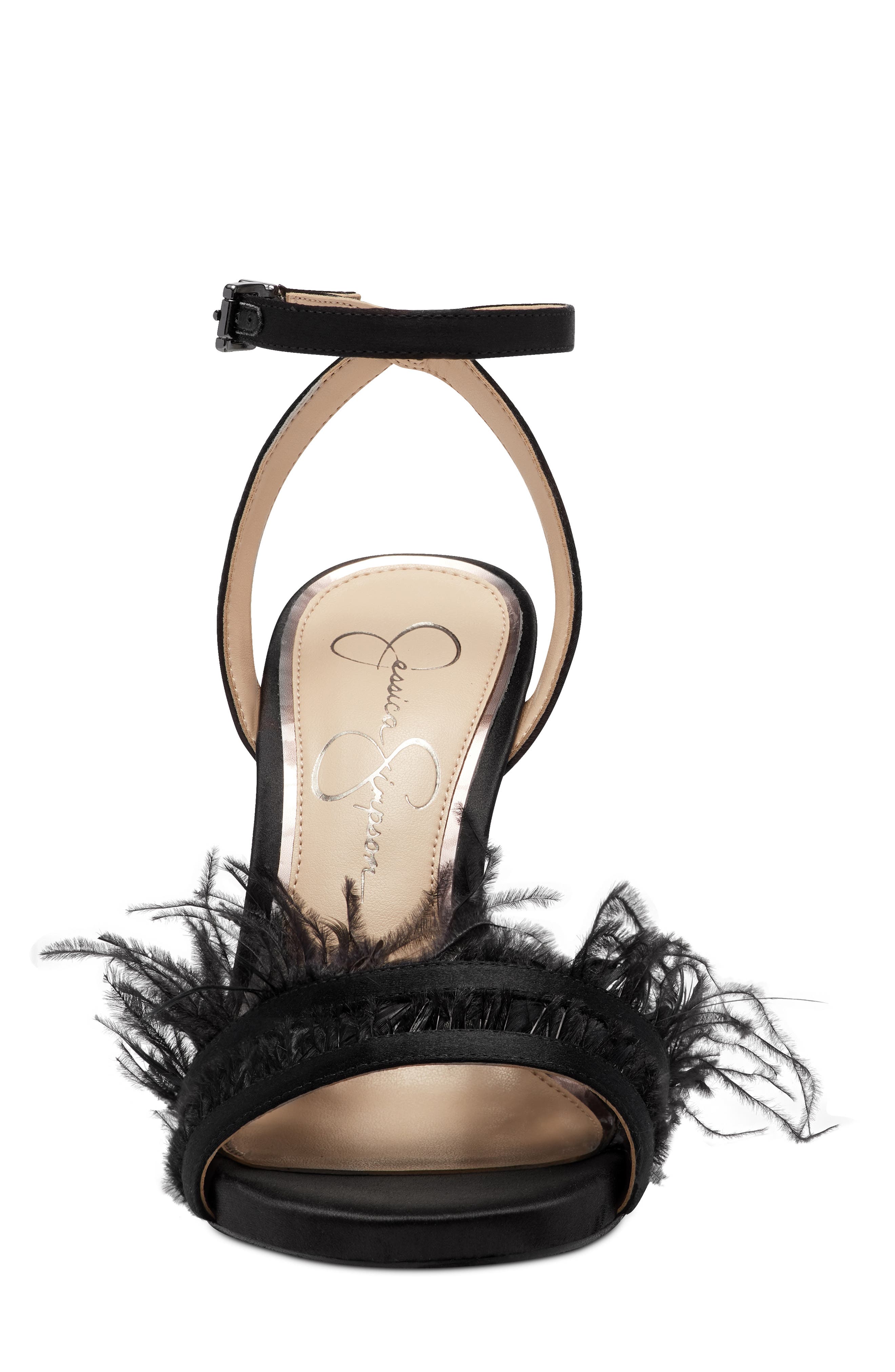 Jessica Simpson Raelin Feather Ankle Strap Sandal, Alternate, color, 