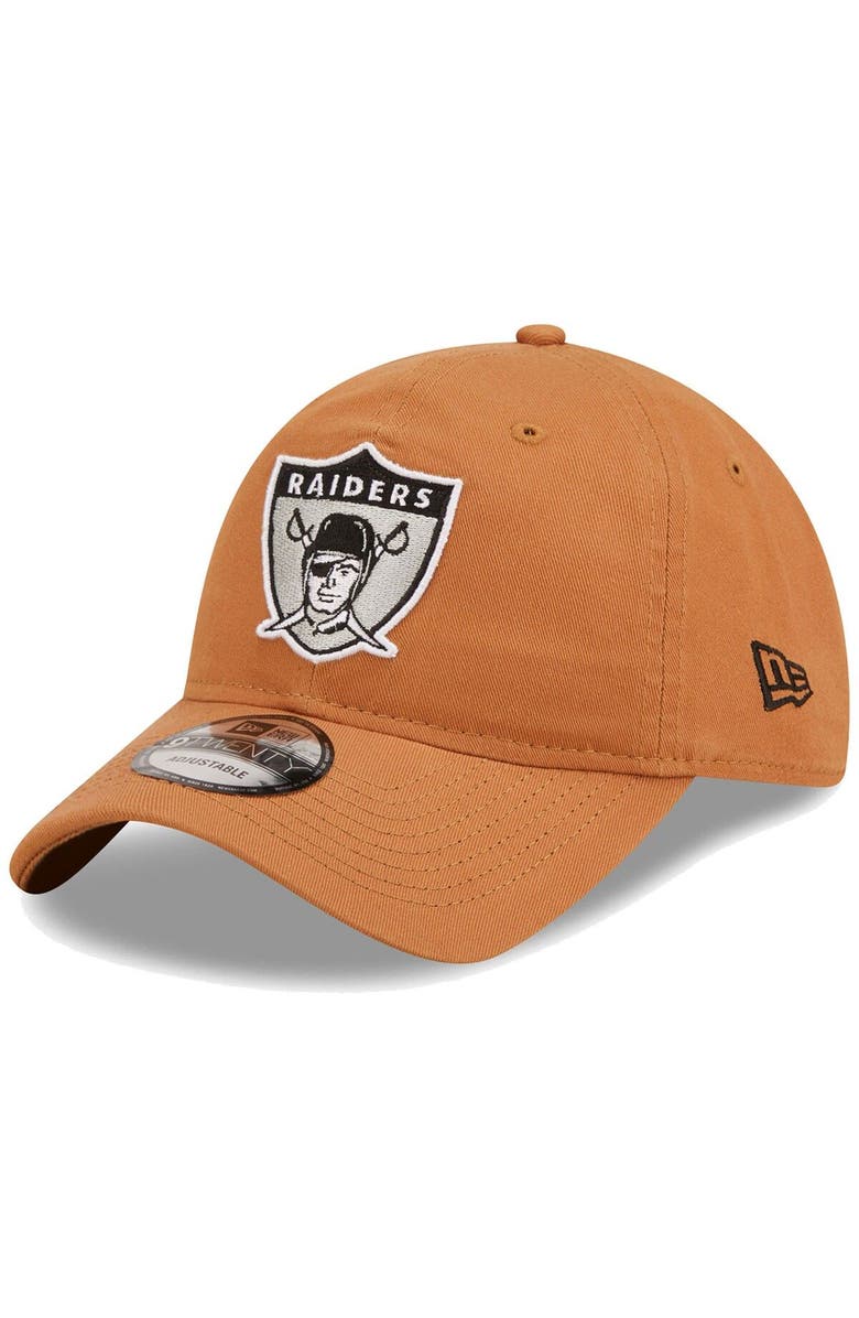 New Era Men's New Era Brown Las Vegas Raiders Core Classic 2.0 9TWENTY Adjustable Hat, Main, color, 