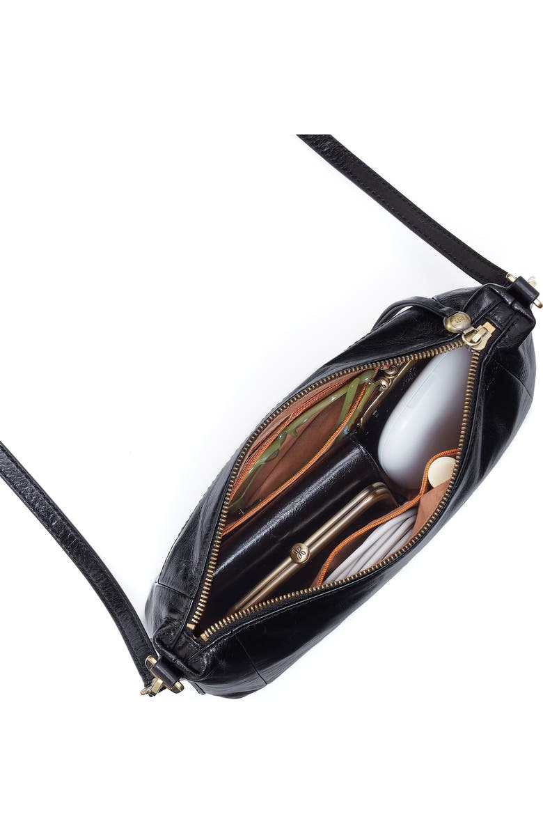 HOBO Darcy Carryall Leather Crossbody Bag, Alternate, color, Black