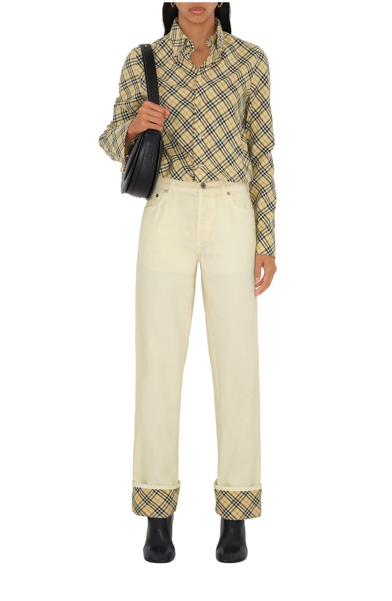 Burberry Denim Trousers, Main, color, 