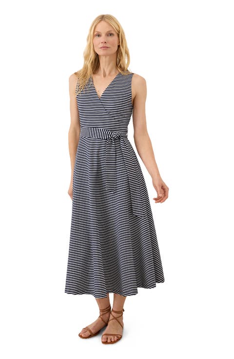 Fit & Flare Easy V-Neck Dress Made With Organic Cotton