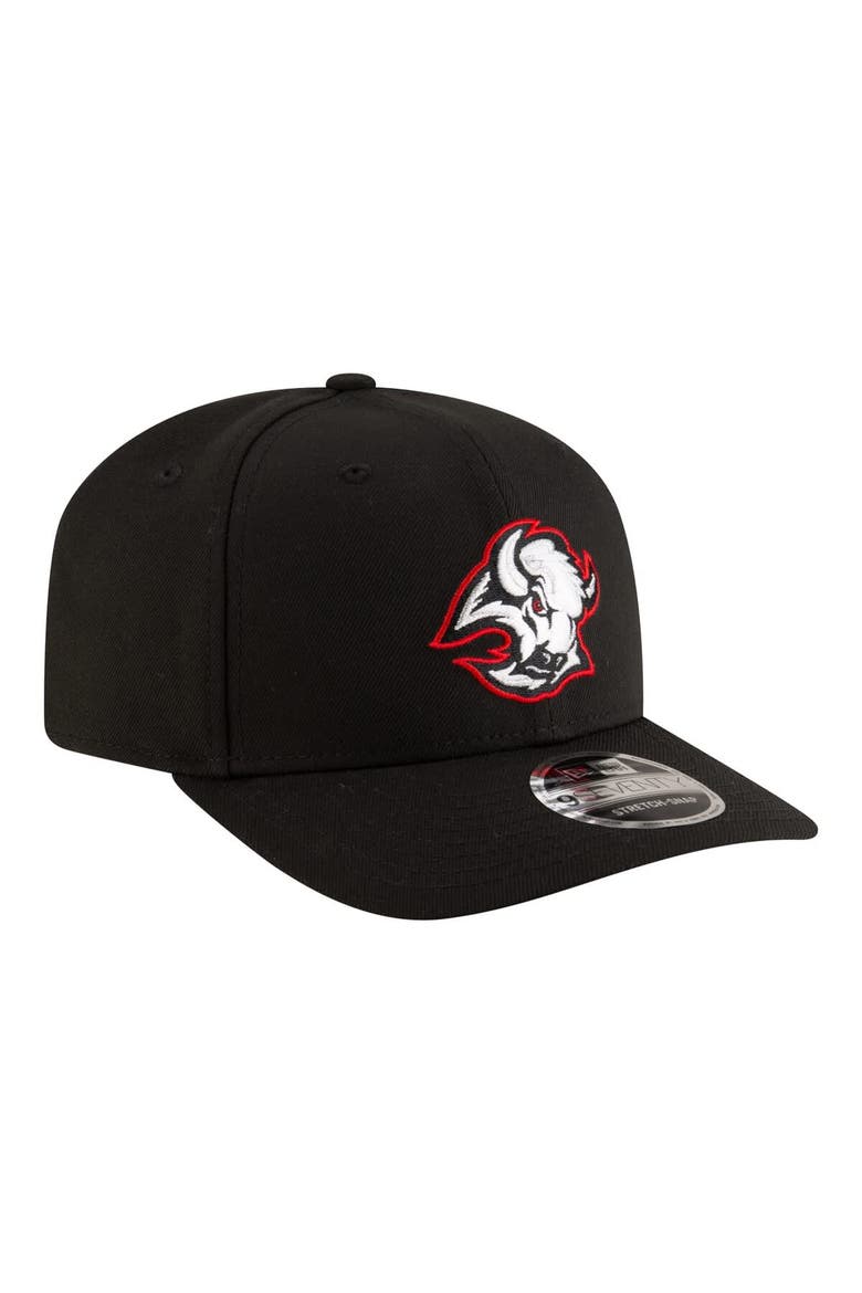 Men's New Era  Black Buffalo Sabres 9SEVENTY Stretch-Snap Adjustable Hat, Alternate, color, Black