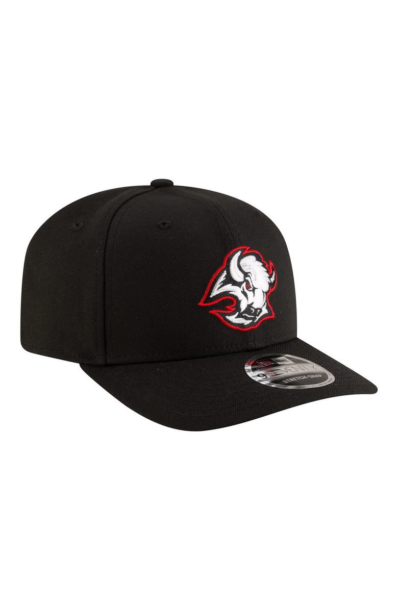 New Era Men's New Era  Black Buffalo Sabres 9SEVENTY Stretch-Snap Adjustable Hat, Alternate, color, Black