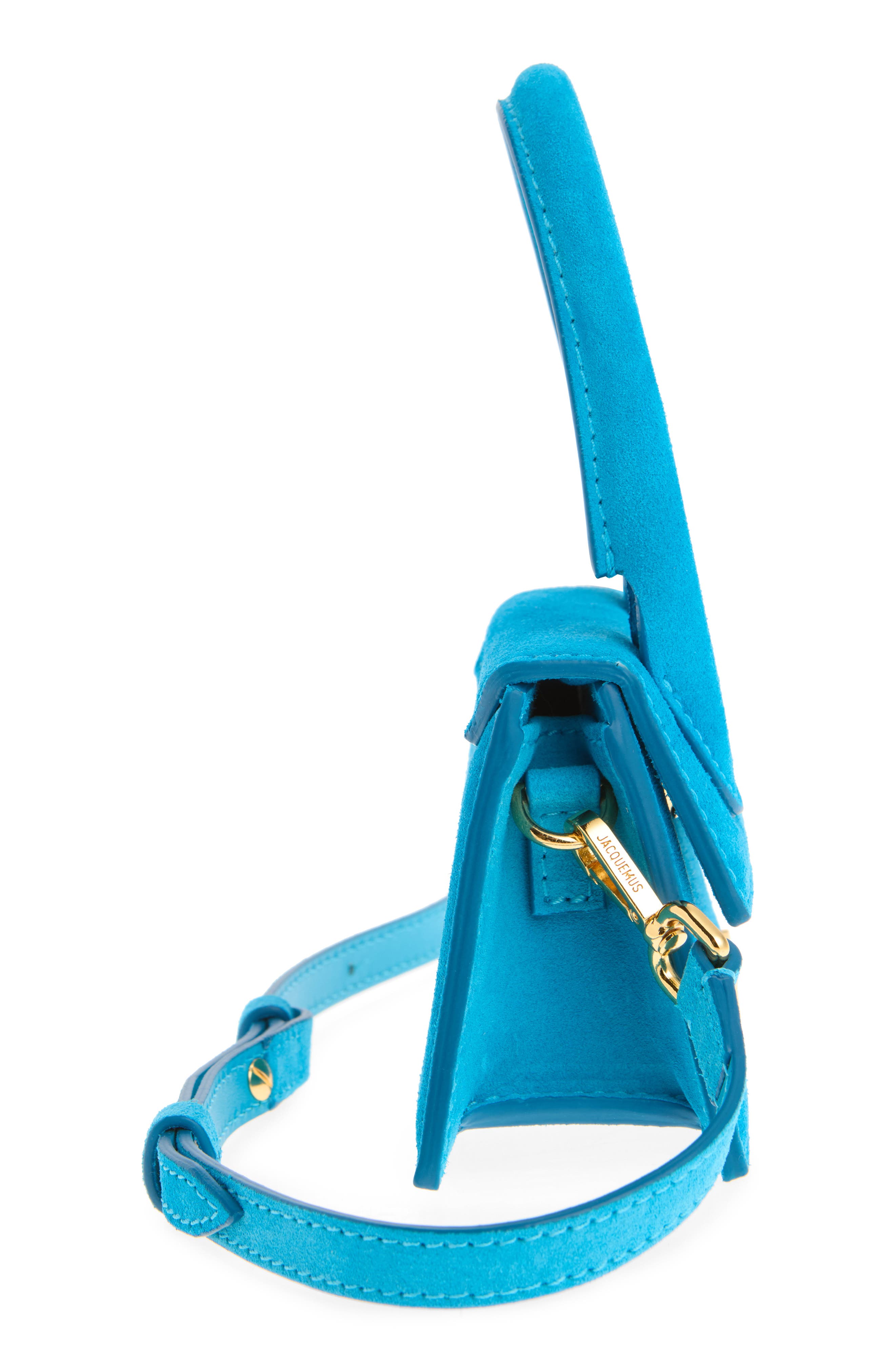 Le Chiquito Leather Top Handle Bag, Alternate, color, MEDIUM BLUE 342