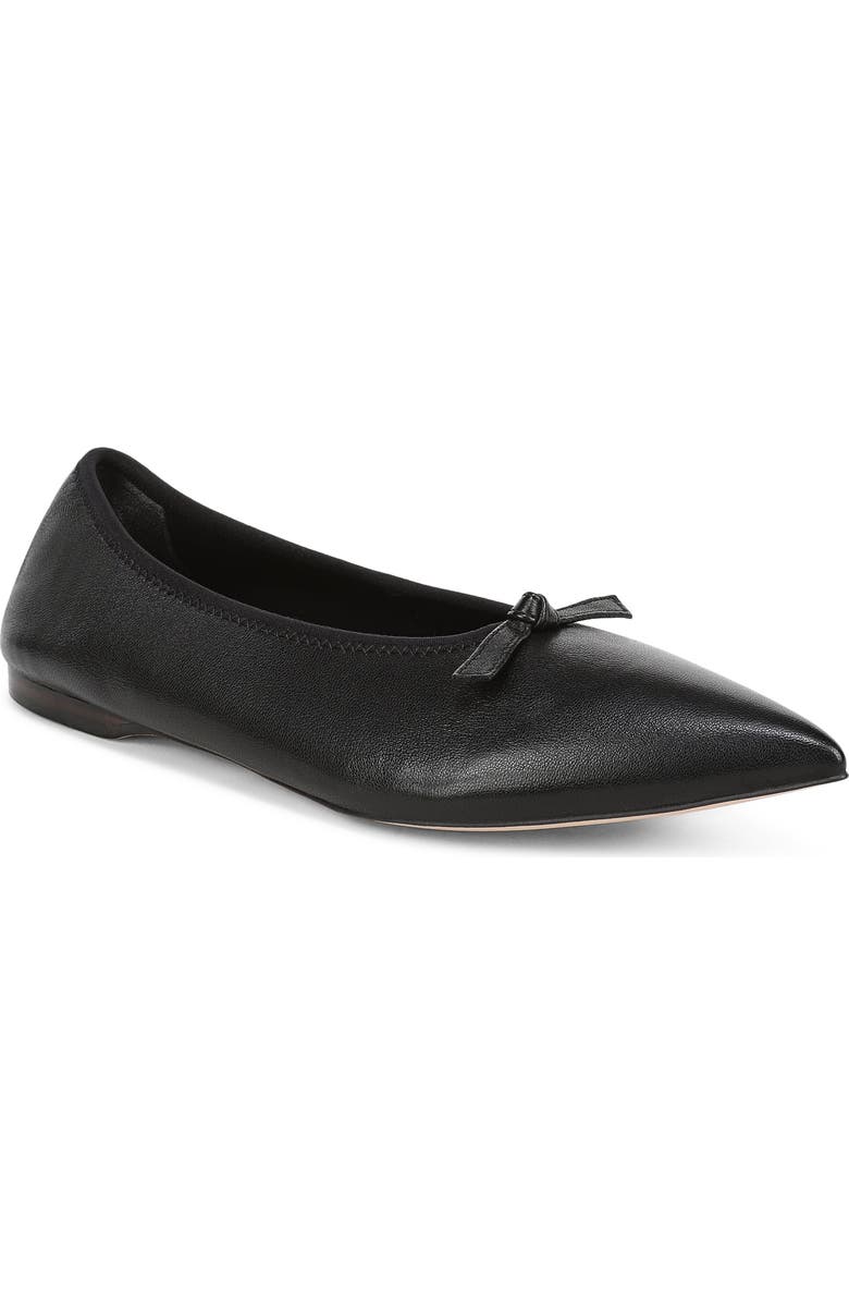 Favorite Daughter Leah Pointed Toe Flat, Main, color, Black