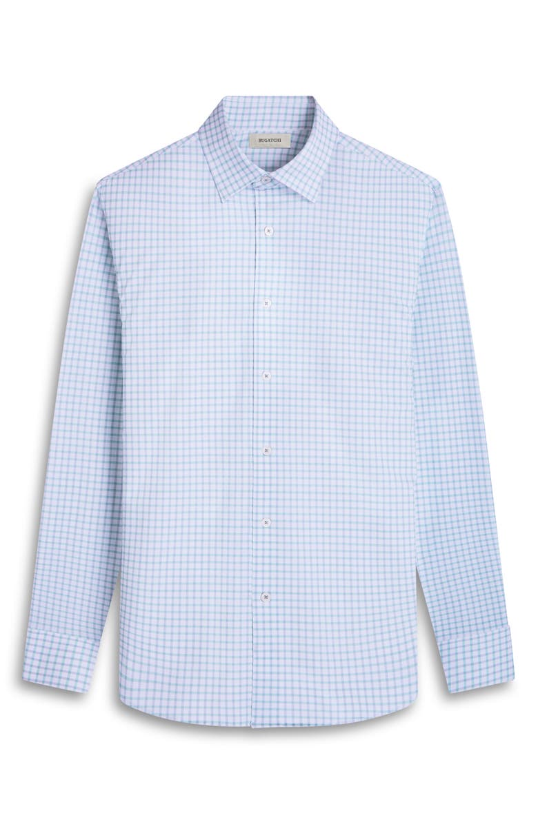 Bugatchi Jules OoohCotton<sup>®</sup> Plaid Button-Up Shirt, Alternate, color, Menthol