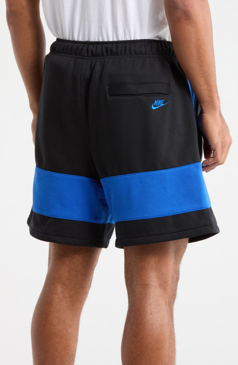 Nike Sportswear Club Fleece Shorts, Alternate, color, Black/ Game Royal