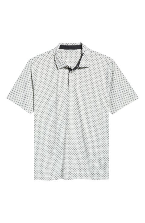 Hazelwood Modern Fit Foulard Print Performance Golf Polo