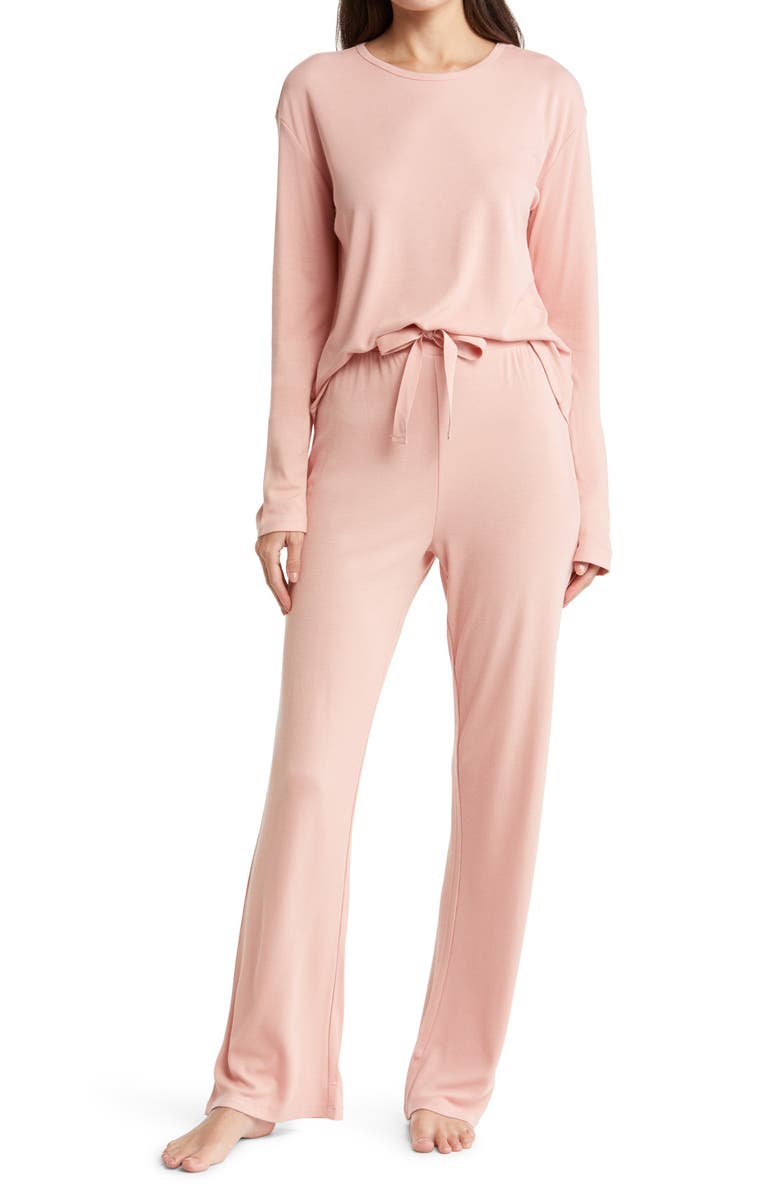 Papinelle Rib Pajamas, Main, color, 