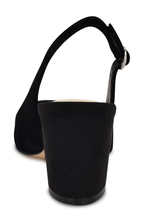 Nine West Kamsee Slingback Pointed Toe Pump In Black