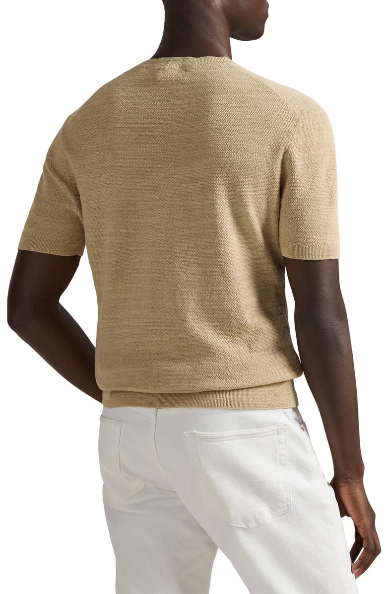 Polo Ralph Lauren Textured Seed Stitch Cotton & Linen Sweater, Alternate, color, Dune Tan