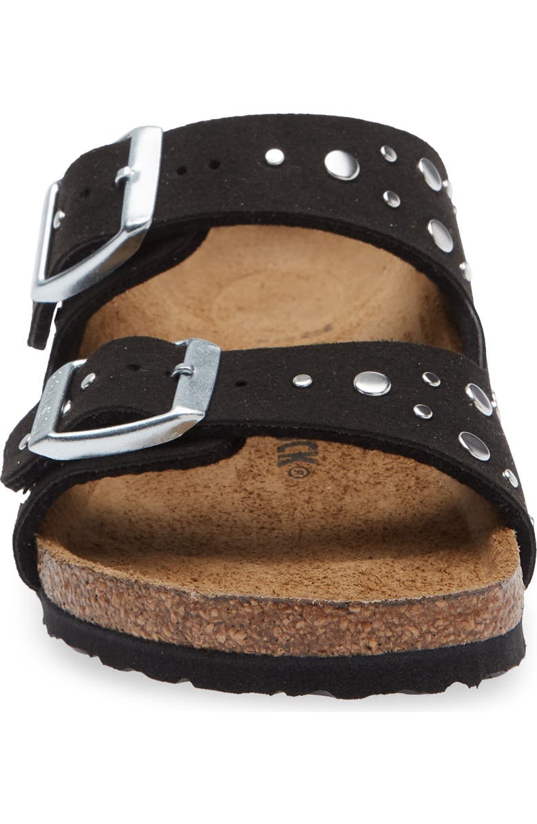 Birkenstock Kids' Arizona Rivets Slide Sandal, Alternate, color, Black