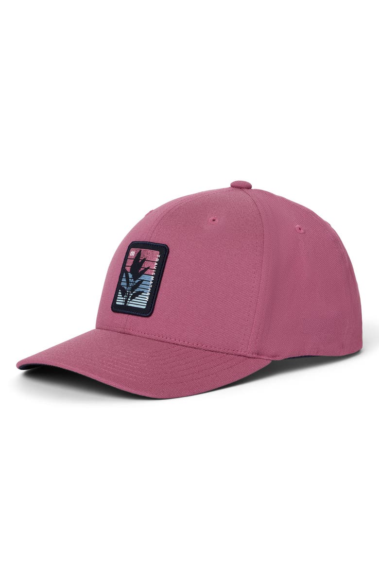 TravisMathew No Schedule Snapback Baseball Cap, Main, color, Rose Wine