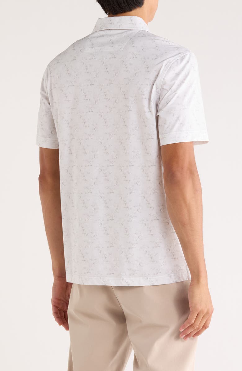 Bugatchi Victor Short Sleeve 8-Way Stretch OoohCotton<sup>®</sup> Knit Polo, Alternate, color, Platinum