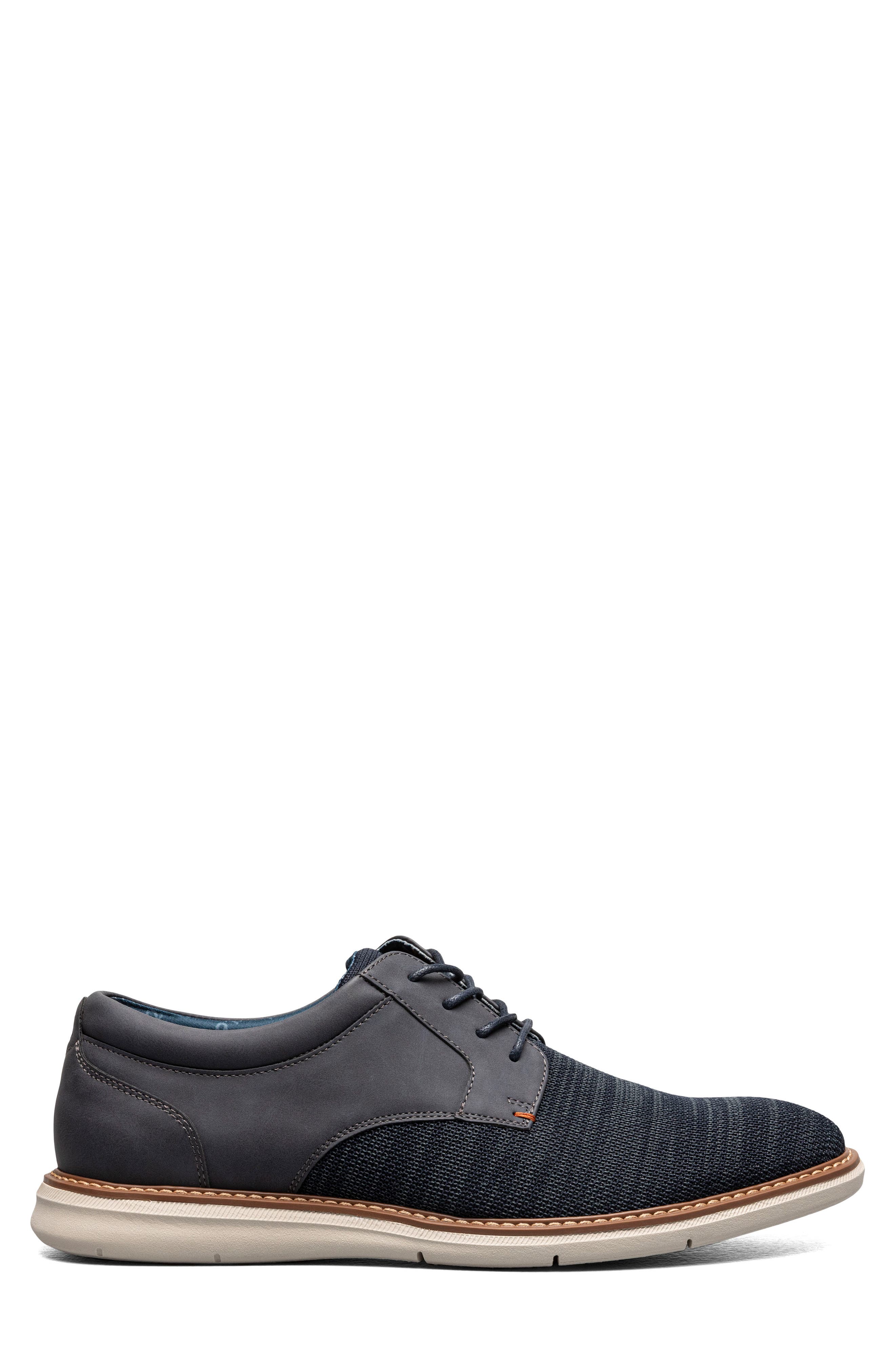 Chase Mixed Media Plain Toe Derby - Wide Width Available, Alternate, color, NAVY MULTI