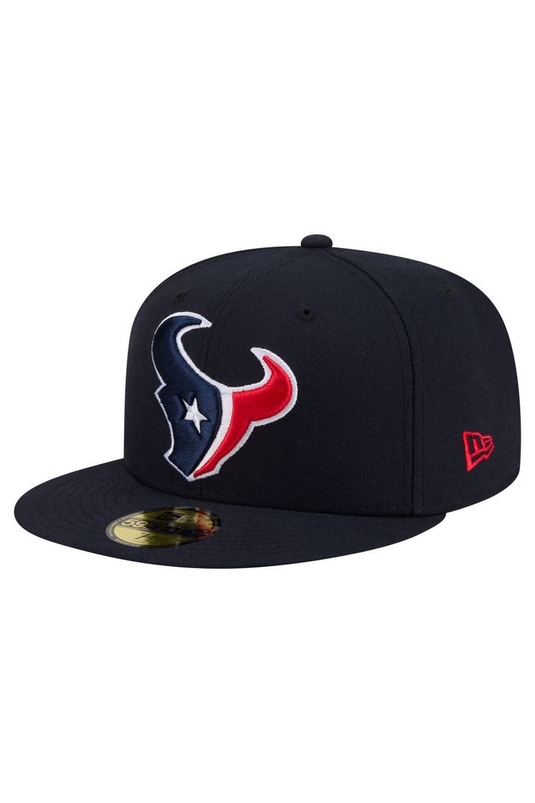 Men's New Era Navy Houston Texans 59FIFTY Fitted Hat, Main, color, Navy