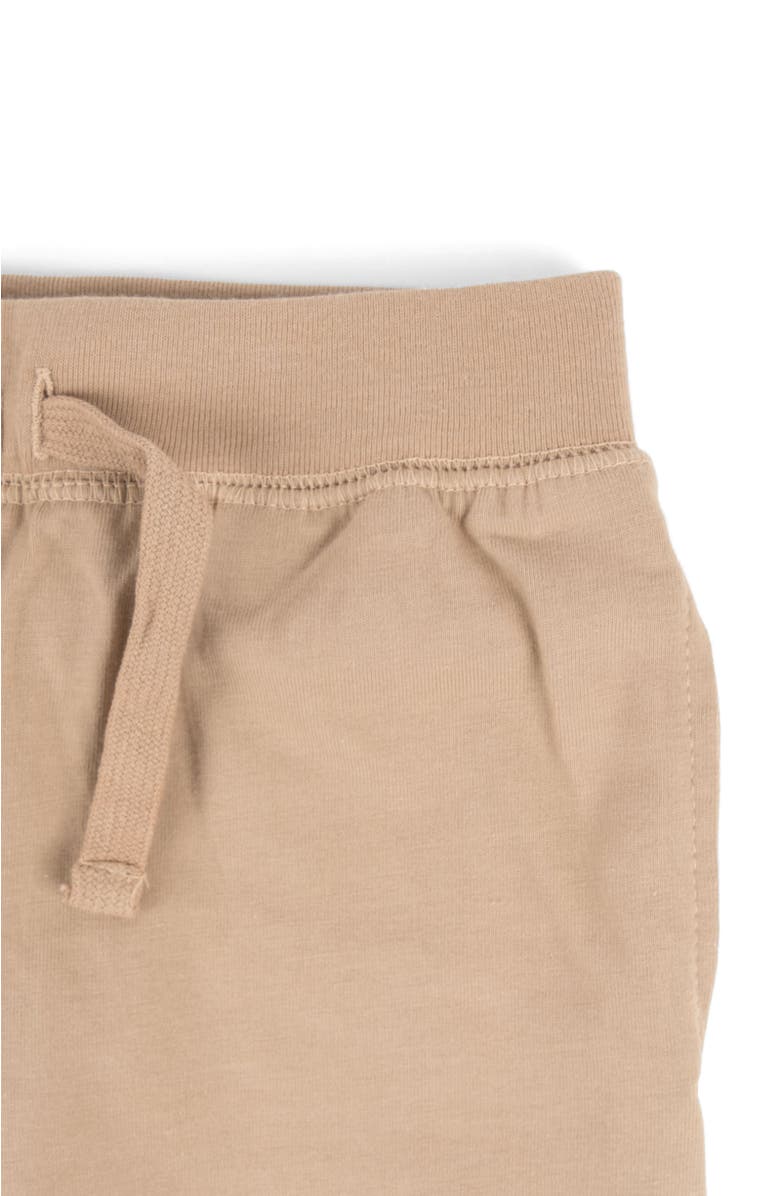 Leveret Kids 100% Cotton Lightweight Jogger Pants, Alternate, color, Beige