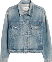 FRAME Distressed Denim Jacket