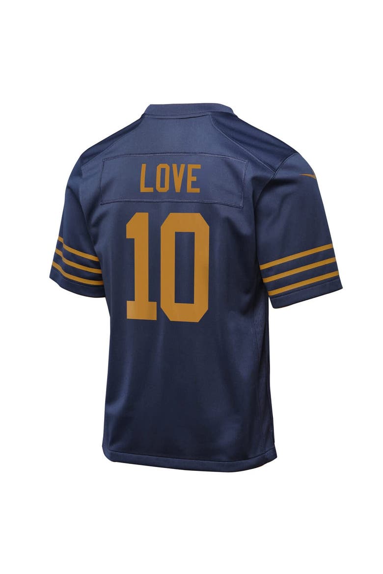 Youth Nike Jordan Love Navy Green Bay Packers The 1923 Classic Game Jersey, Alternate, color, Navy