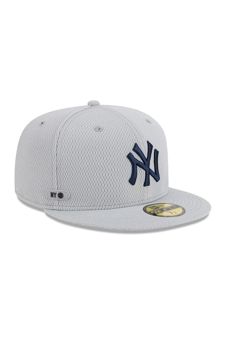 New Era Men's New Era Gray New York Yankees 2025 MLB Clubhouse 59FIFTY Fitted Hat, Alternate, color, Gray