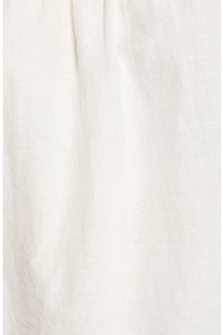 Shery Contrast Embroidery Off the Shoulder Top, Alternate, color, CLOUD DANCER BLACK