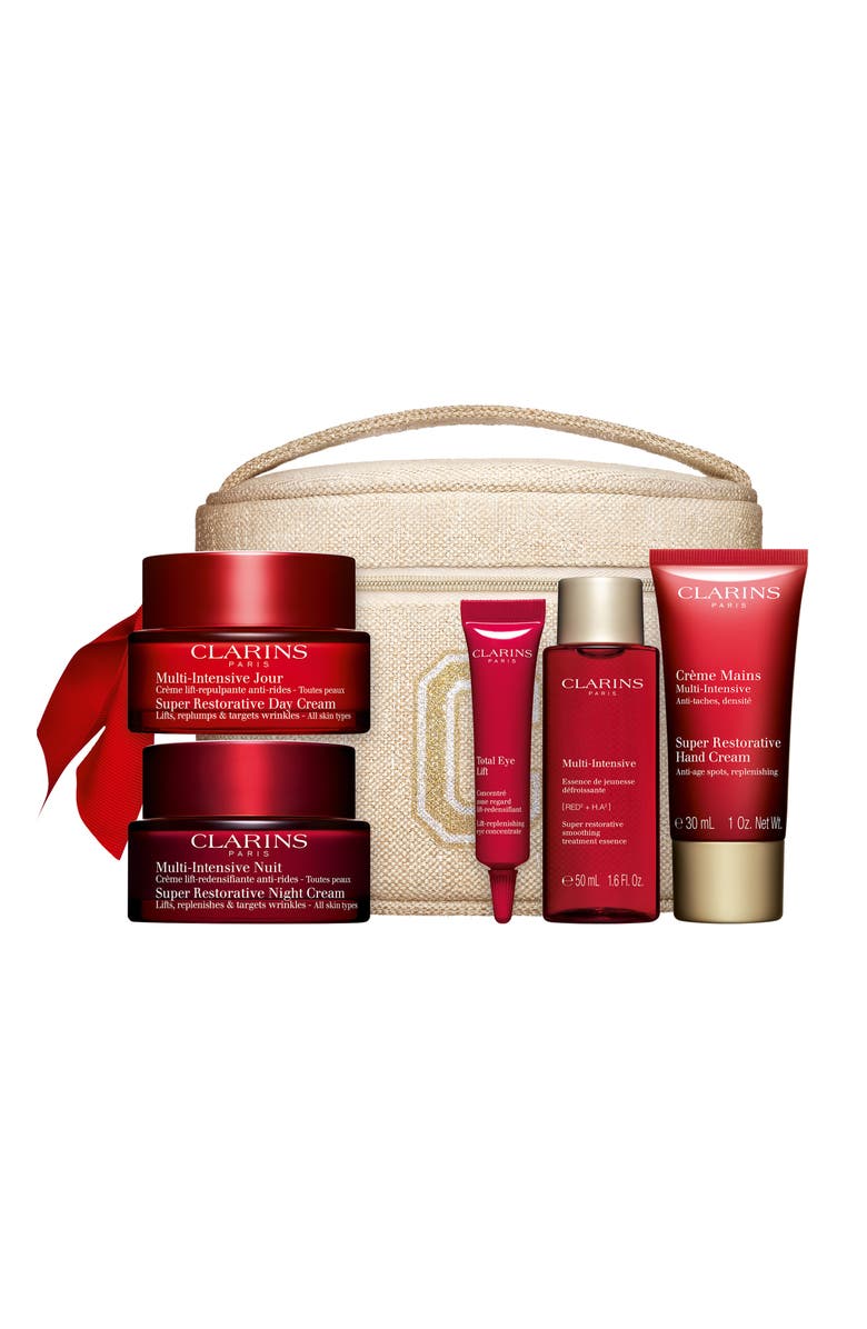 Clarins Super Restorative Anti-Aging Luxury Skin Care Set (Limited Edition) $360 Value, Main, color, 