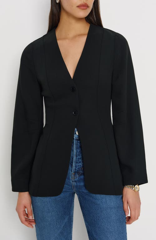 Reformation Cella Blazer In Black