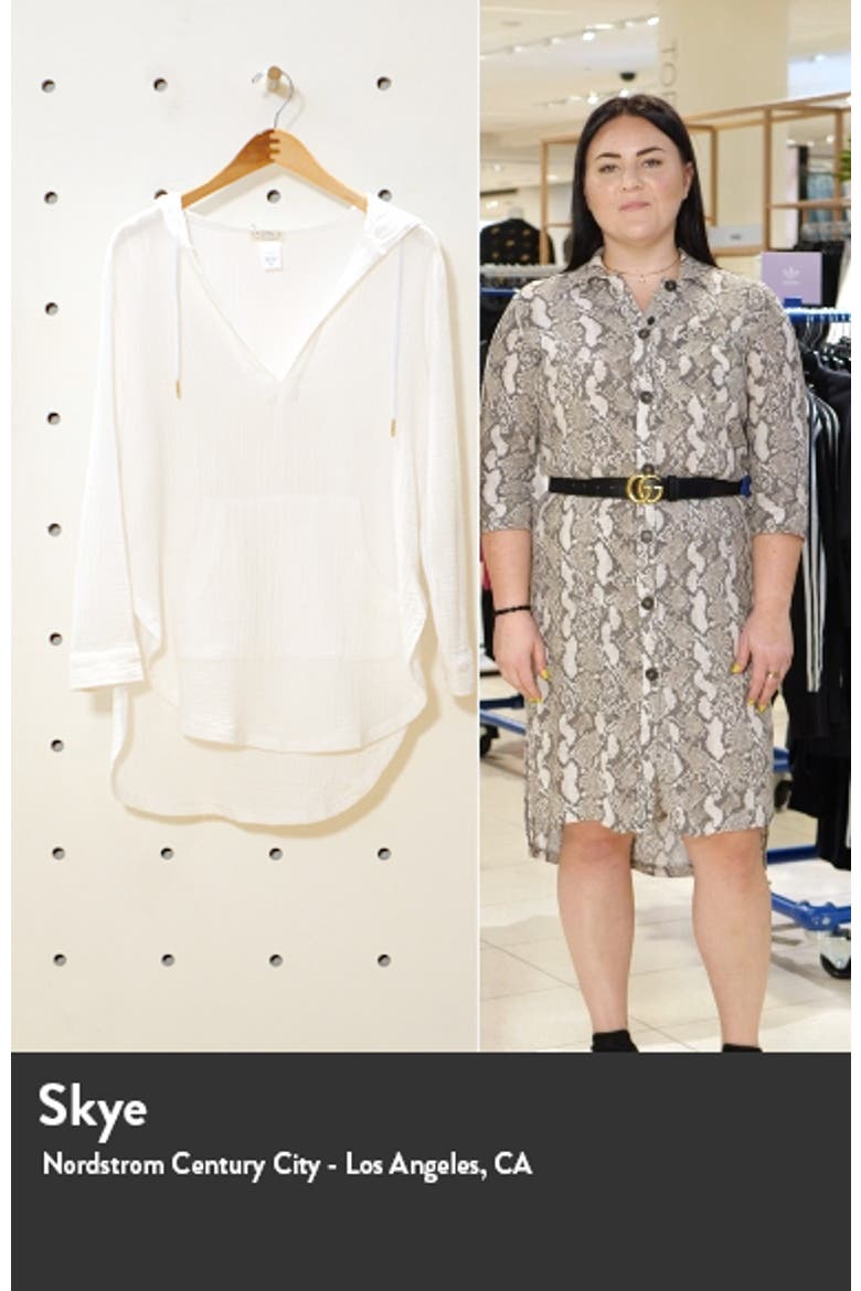 L Space Caswell Long Sleeve Hooded Seersucker Cover-Up video