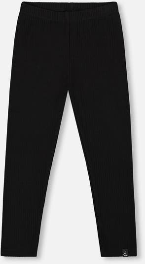 Deux Par Deux Ribbed Leggings - Black Deux Par Deux Ribbed Leggings - Black