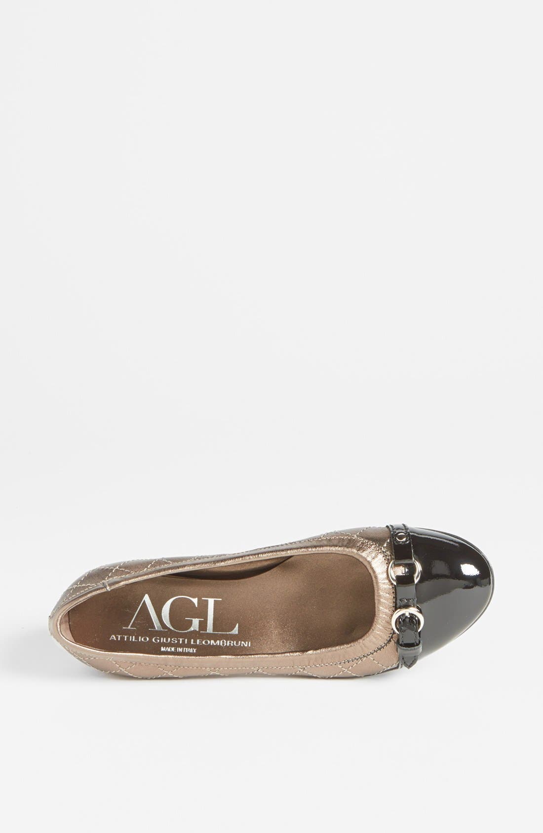 AGL Attilio Giusti Leombruni Quilted Ballet Flat, Alternate, color, 
