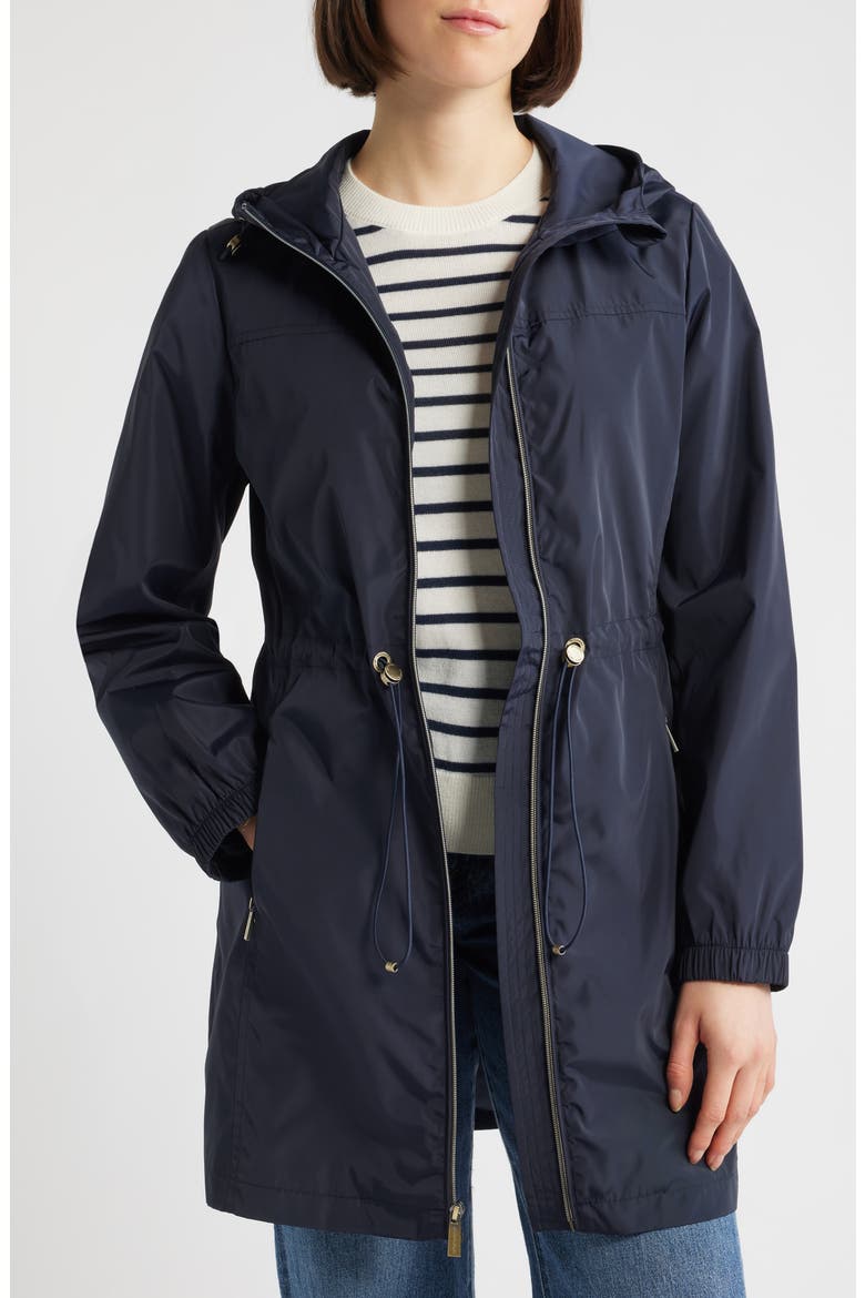 Hooded Anorak Jacket, Alternate, color, NAVY