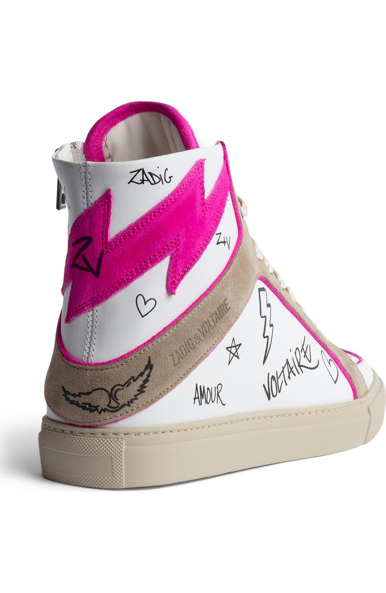 Zadig & Voltaire High Flash Sneaker, Alternate, color,