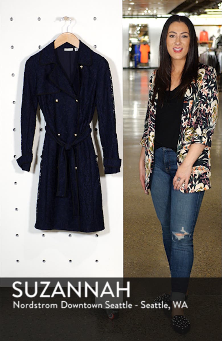 x Atlantic-Pacific Lace Trench Coat, sales video thumbnail