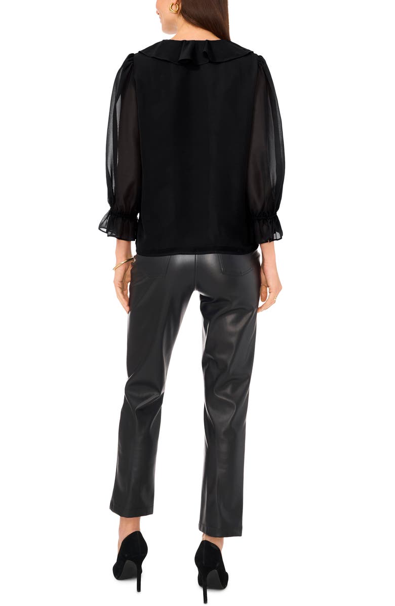 Vince Camuto Ruffle Neck Top, Alternate, color, 