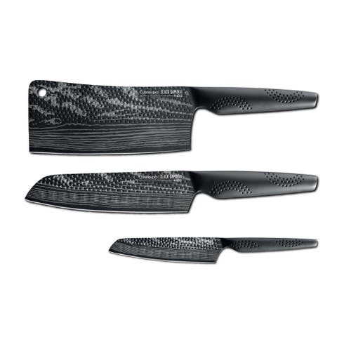 iD3® BLACK SAMURAI  Ultimate Knife Set Of 3