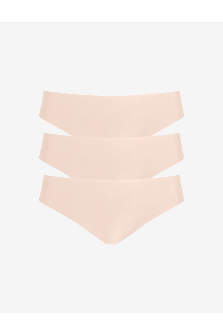Butter Mid-Rise Thong 3-Pack, Main, color, Beige