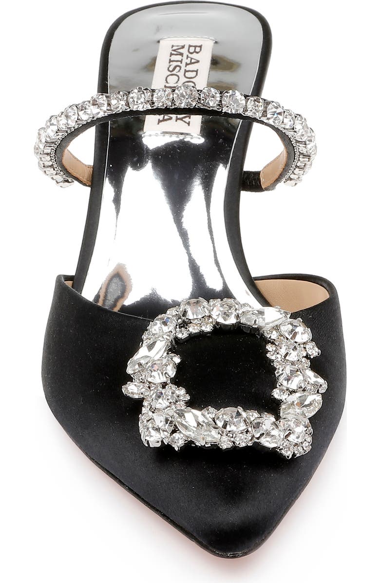 Badgley Mischka Collection Flutter Pointed Toe Mule, Alternate, color,