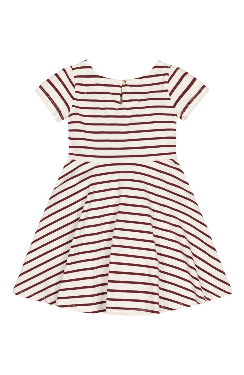 Hope & Henry Baby Girls' Organic Short Sleeve Skater Dress, Infant, Alternate, color, 