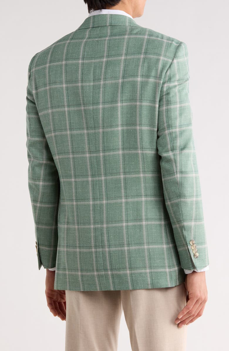 Peter Millar Light Green Wool Blend Sport Coat, Alternate, color, Light Green