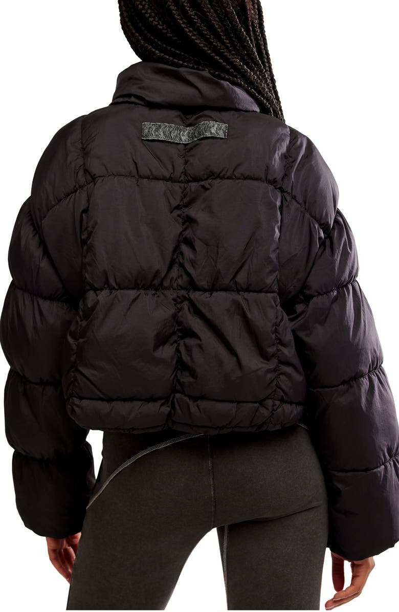 Free People In a Bubble Puffer Jacket, Alternate, color, Black