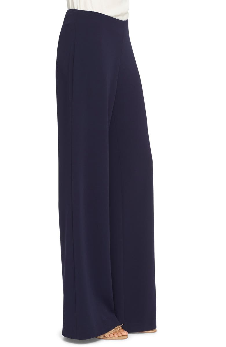 Diane von Furstenberg 'Preston' Wide Leg Crepe Pants, Alternate, color, 