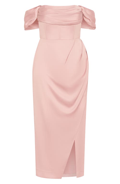 City Chic Forbidden Off The Shoulder Maxi Dress