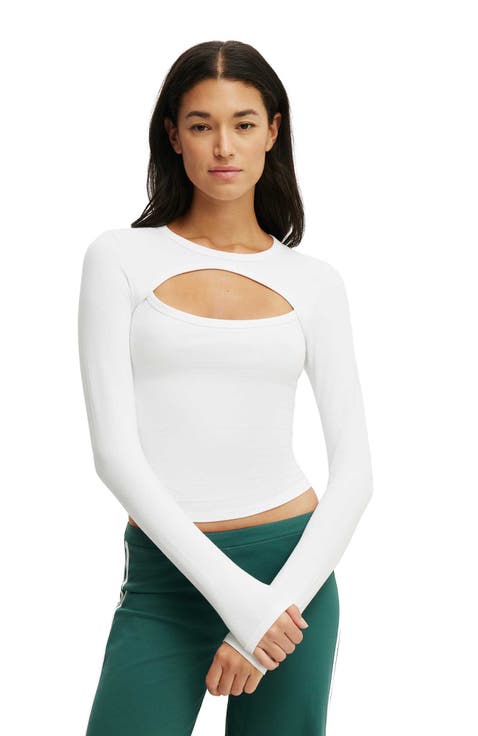 Women's Active Keyhole Long Sleeve