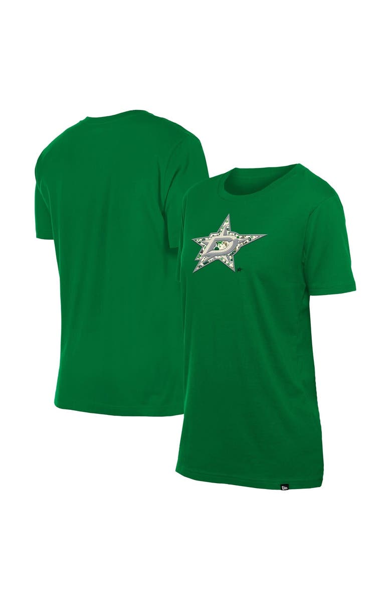 New Era Women's New Era Green Dallas Stars Glam Game Floral T-Shirt, Main, color, Green