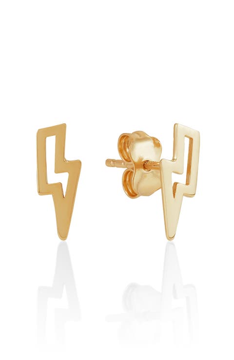Lightning Bolt Stud Earrings