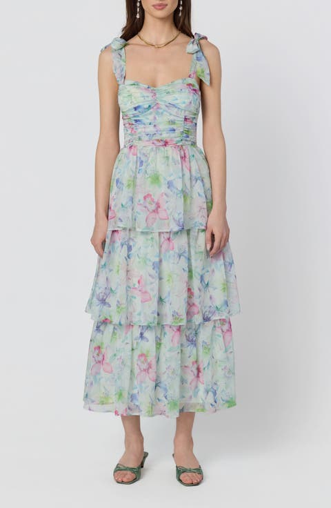 Tiered Tie Strap Sundress